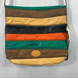 Couro Ecologico Natural Latex Vegan Shoulder Bag